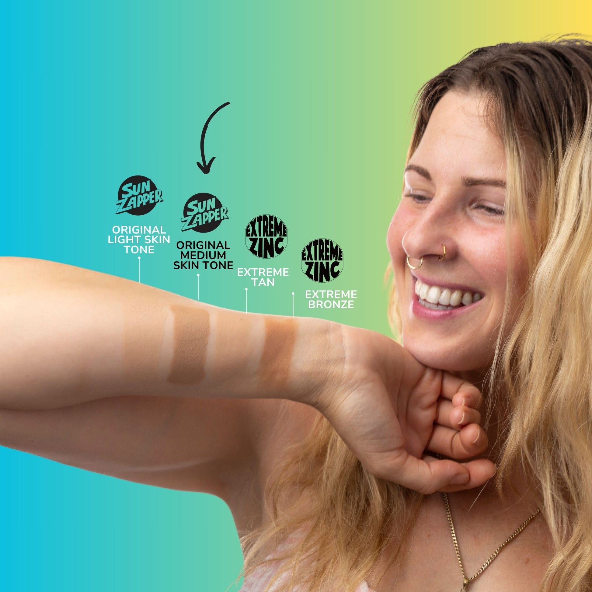sun zapper medium skin tone zinc stick