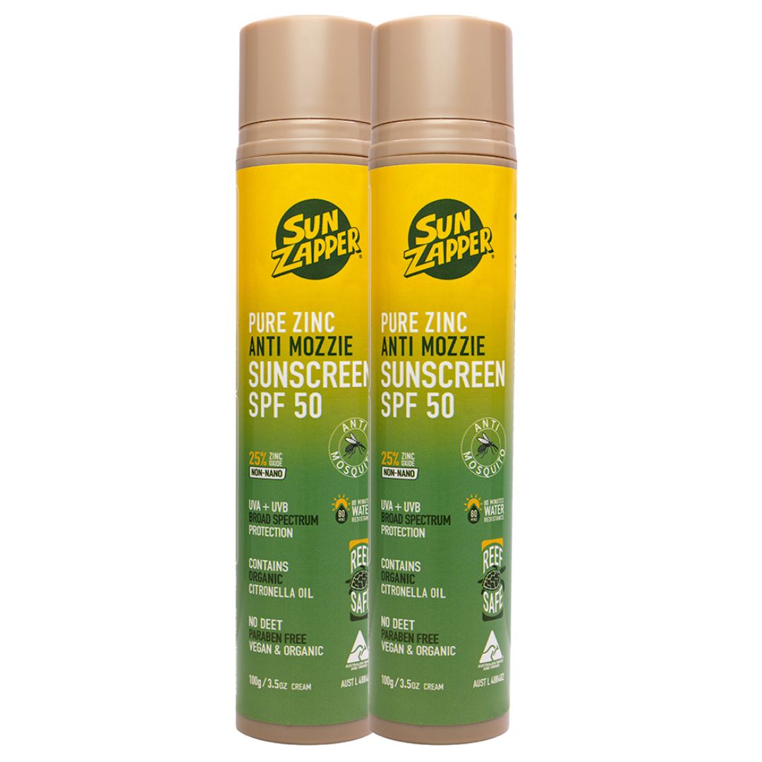 Pure Zinc Mosquito Repellent Sun Cream |Tinted Natural Zinc Sunscreen with Citronella - SPF 50