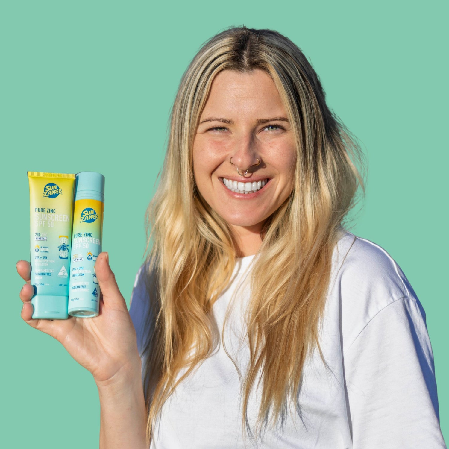 sun zapper zinc oxide sunscreen australian sunblock spf 50+ sun cream