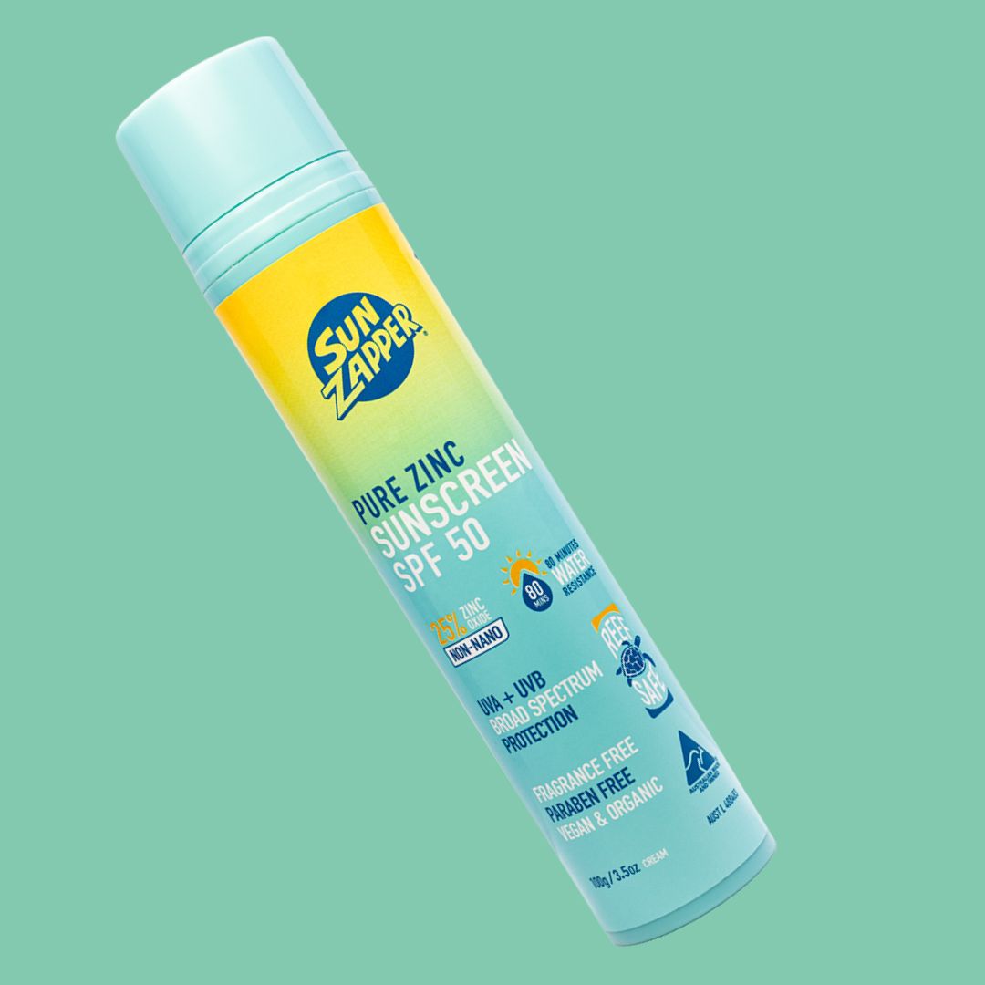 sun zapper mineral sun cream zinc oxide sunscreen