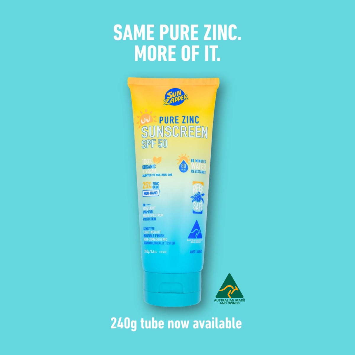 Pure Zinc Reef Safe Sunscreen With Non-Nano Zinc Oxide - SPF 50 – Sun ...