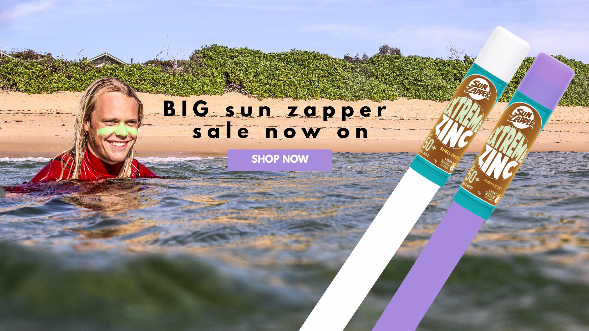 SUN ZAPPER ZINC OXIDE MINERAL SUNSCREEN SPF 50 ZINC SUNSCREEN