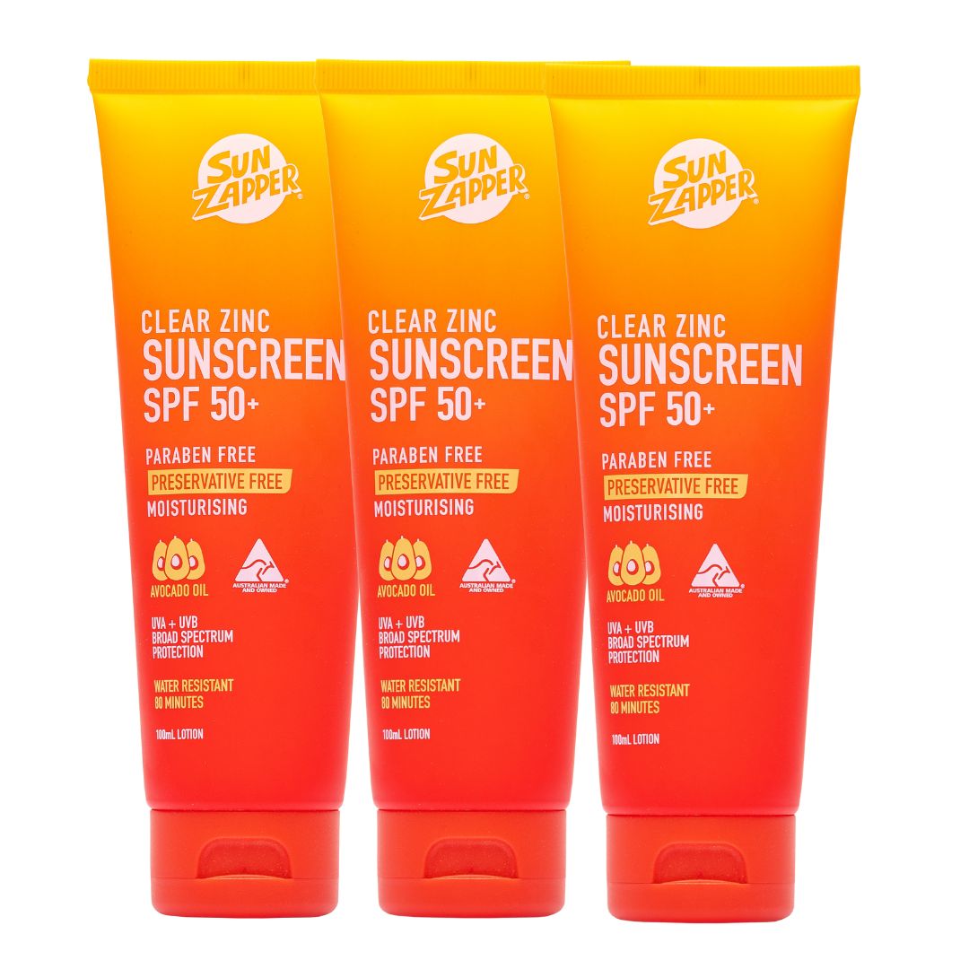 Clear Zinc Sunscreen SPF 50+ | Invisible Zinc Oxide Mineral Sun Cream