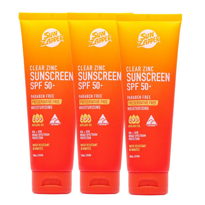 Clear Zinc Oxide Sun Cream SPF 50+ Zinc Oxide Sunscreen