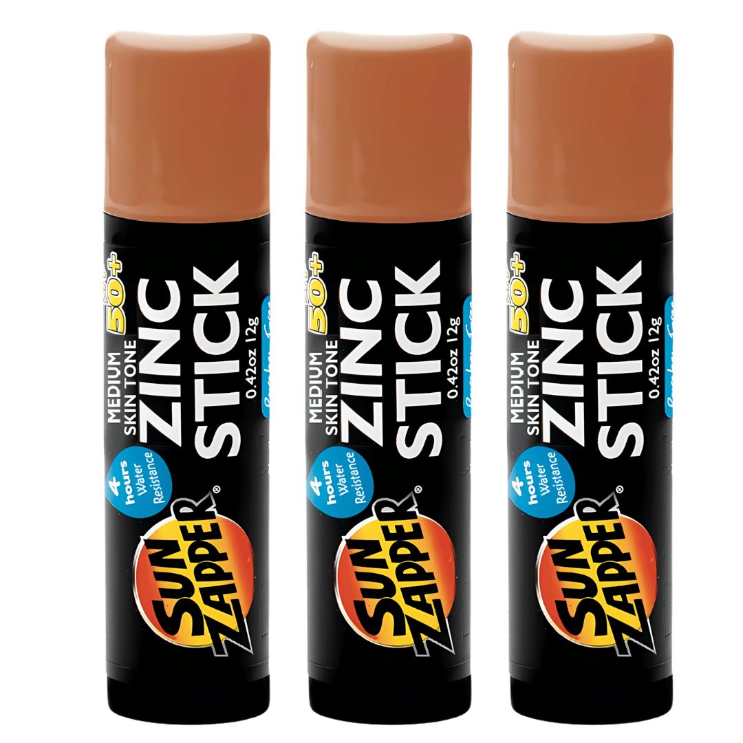 Zinc Stick Sunscreen SPF 50+ | Medium Skin Tone Tinted Zinc Oxide Sun Stick