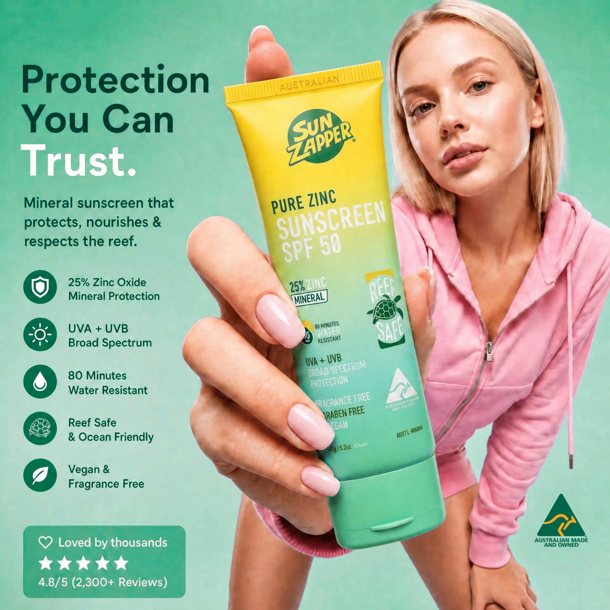 non nano zinc oxide mineral sunscreen spf 50