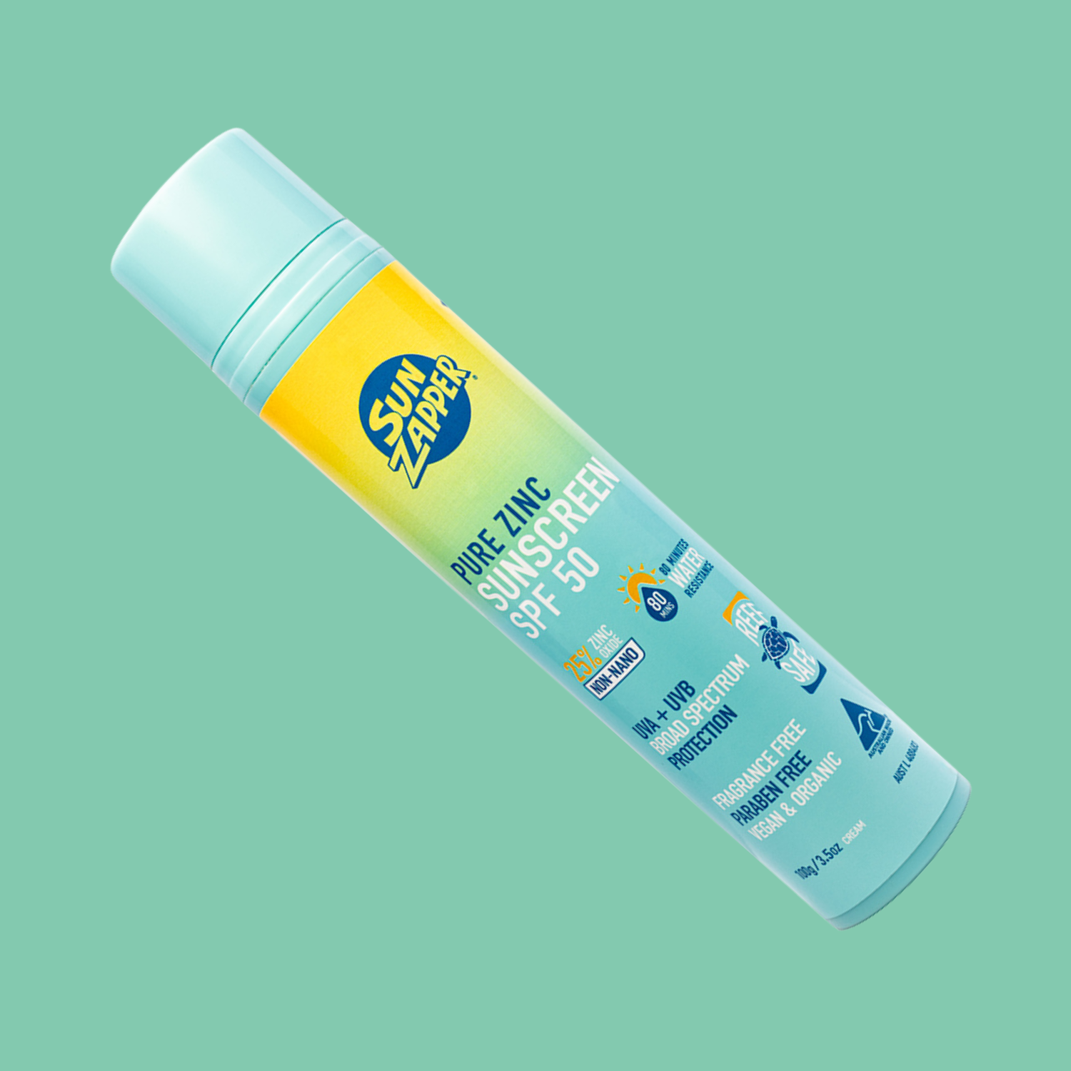 sun zapper zinc oxide mineral sun cream non nano and reef safe spf 50