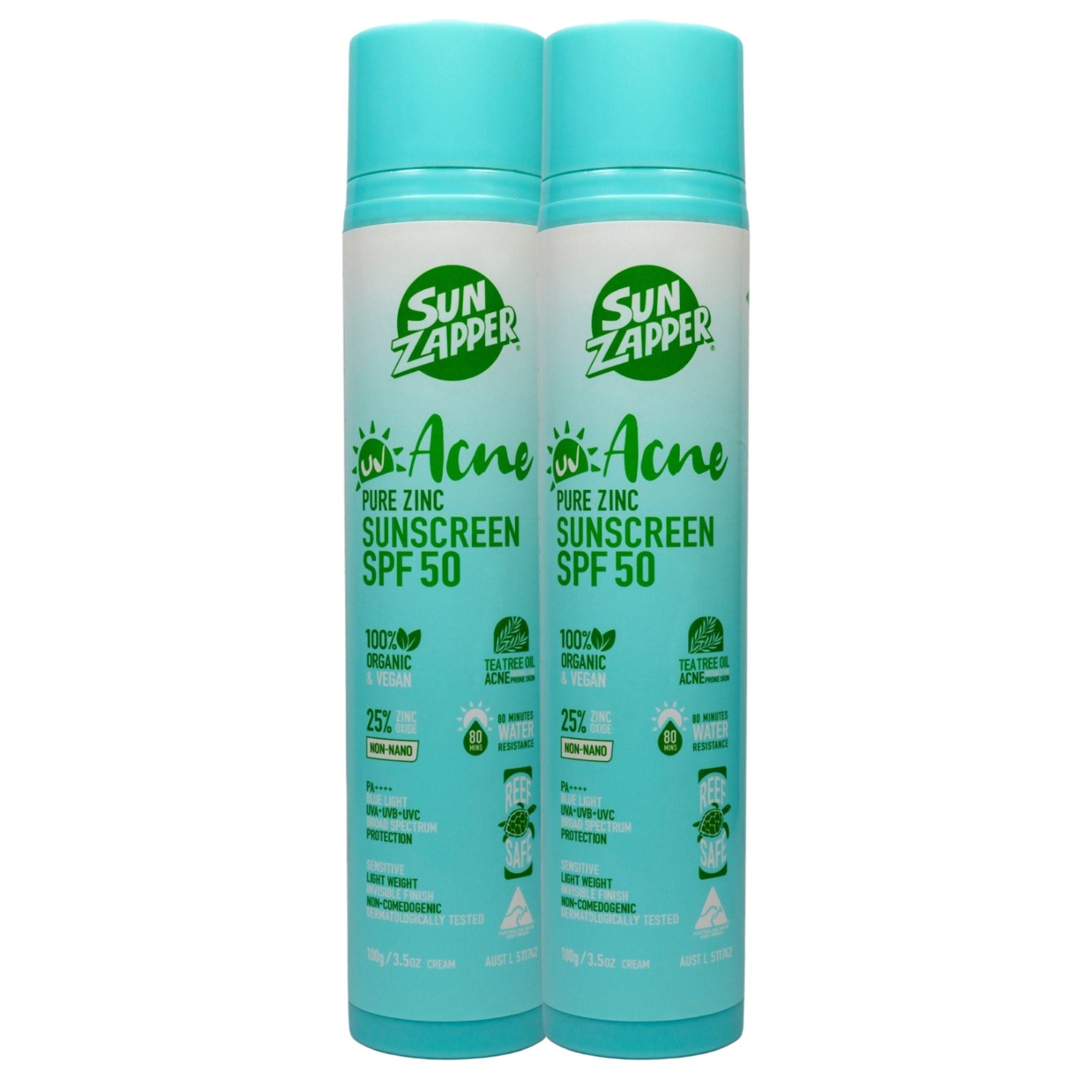 Pure Zinc Non Comedogenic Sunscreen for Acne Prone & Sensitive