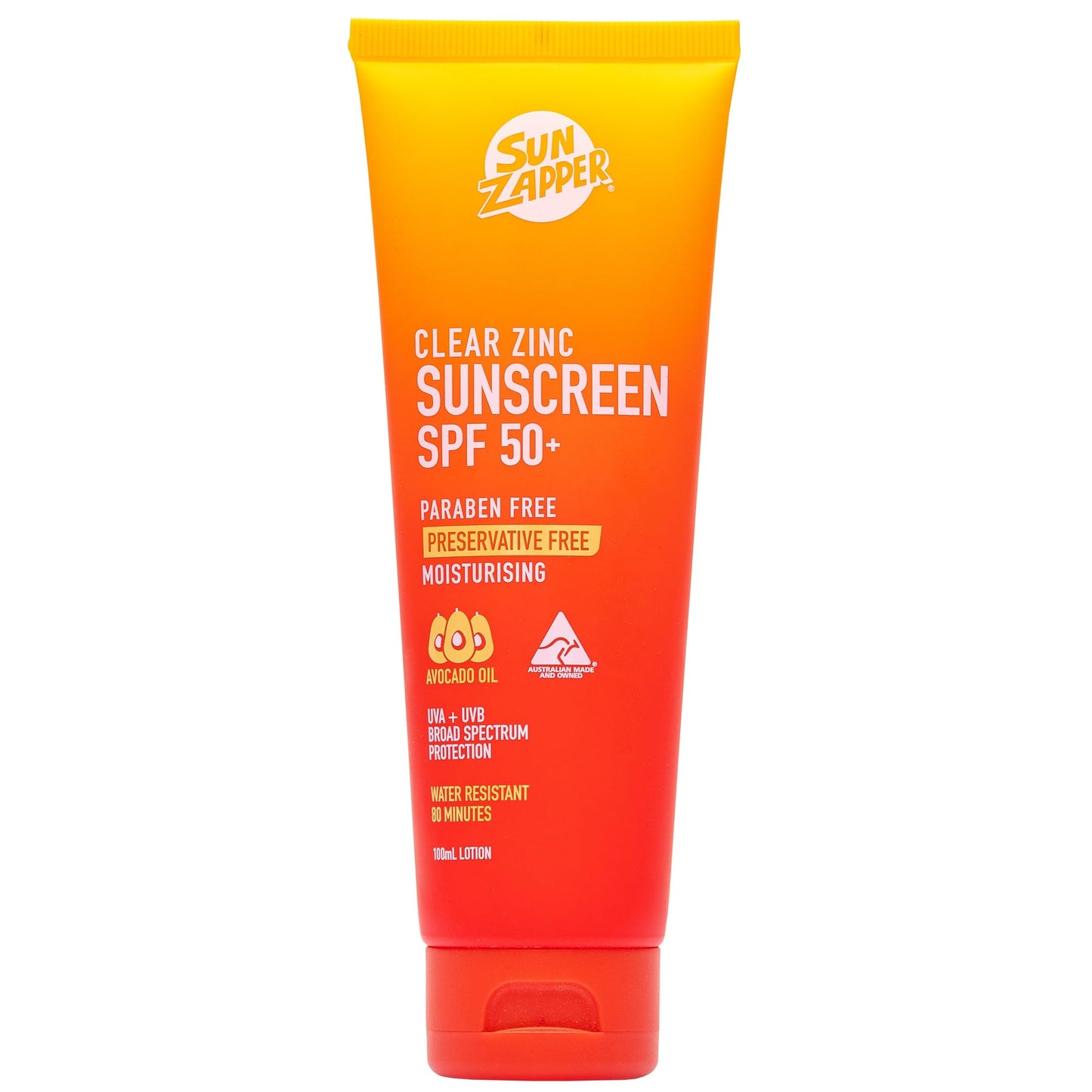 Clear Zinc Oxide Sun Cream SPF 50+ Zinc Oxide Mineral Sunscreen - Sun Zapper UK
