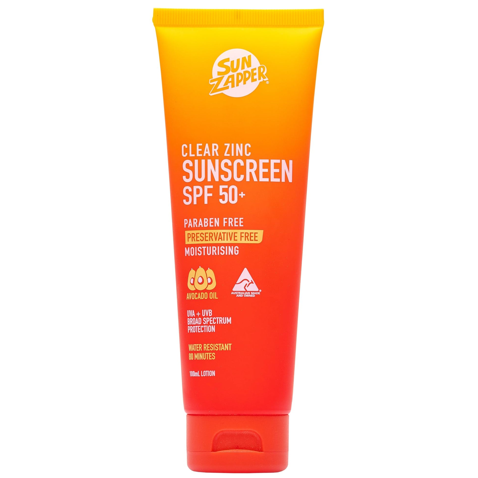Clear Zinc Oxide Sun Cream SPF 50+ Zinc Oxide Mineral Sunscreen - Sun Zapper UK