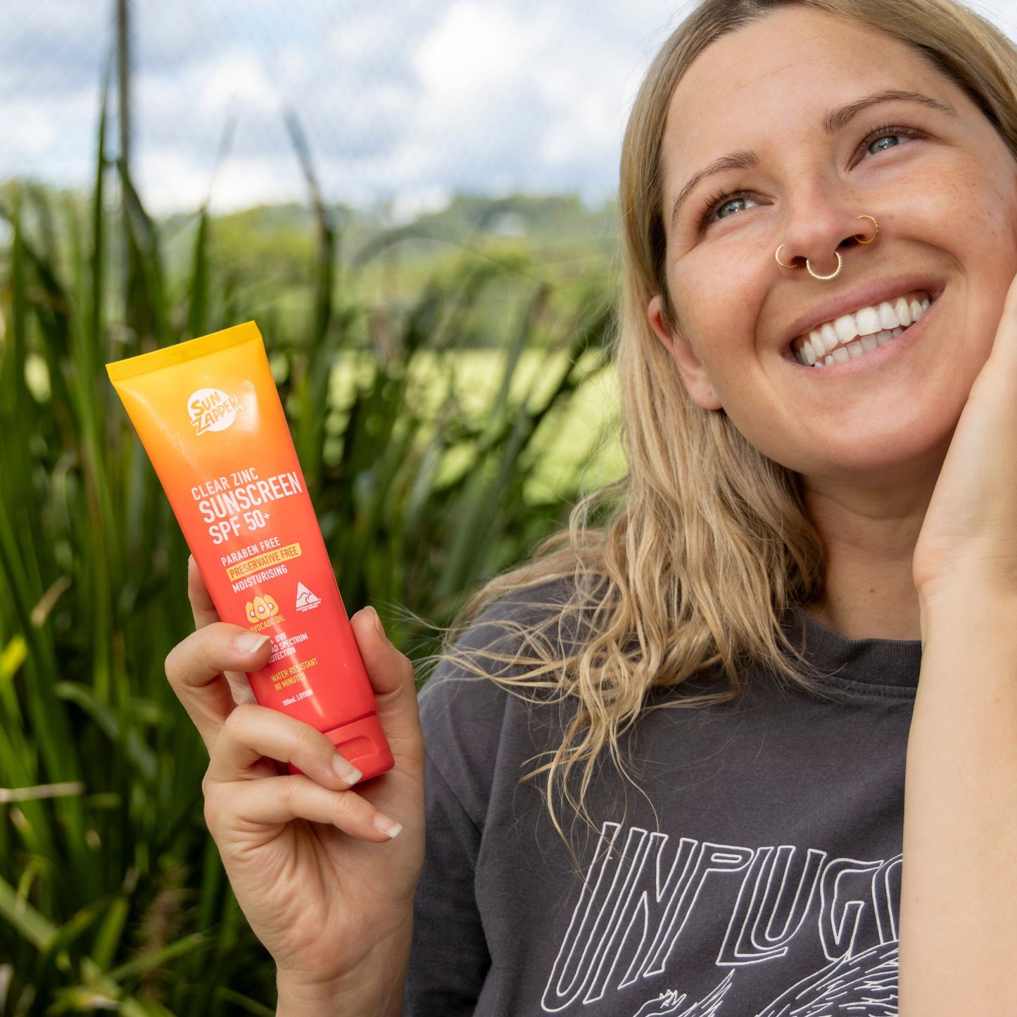 clear zinc oxide mineral sun cream spf 50+