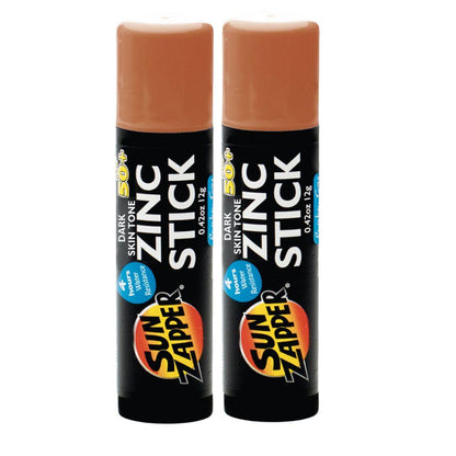 Dark Skin Tone Original Zinc Sunblock Stick SPF 50+ Zinc Sunscreen Stick - Sun Zapper UK