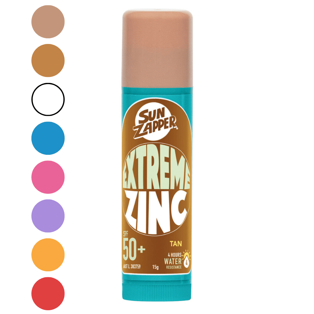 Sun Zapper Extreme Zinc Stick SPF50+ (8 Colours) Zinc Sunscreen Stick - Sun Zapper UK
