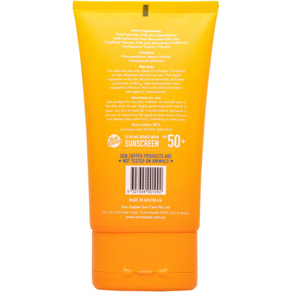 Extreme Sports Mesh Sunscreen Lotion 90mL SPF 50+ Sweat Resistant Sun Cream - Sun Zapper UK