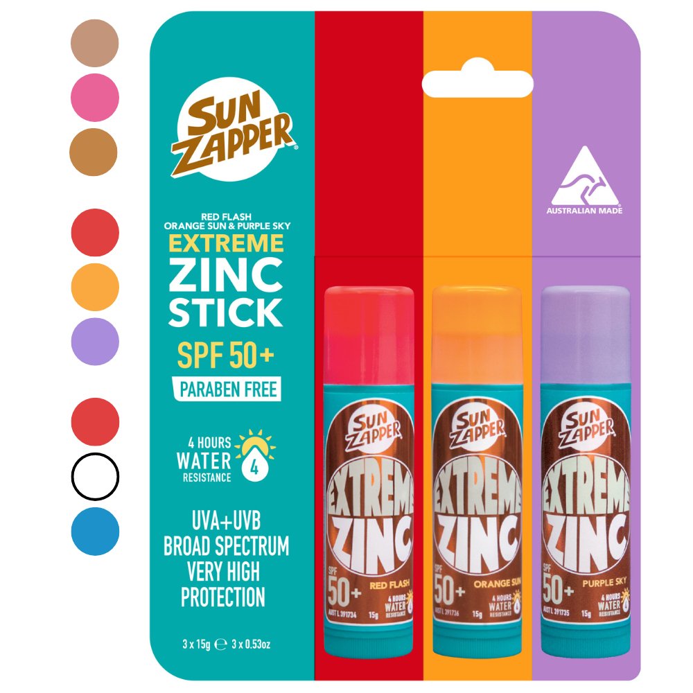 Extreme Zinc Stick - 3 Stick Mega Value Packs (3 Packs to Choose From) - Sun Zapper UK