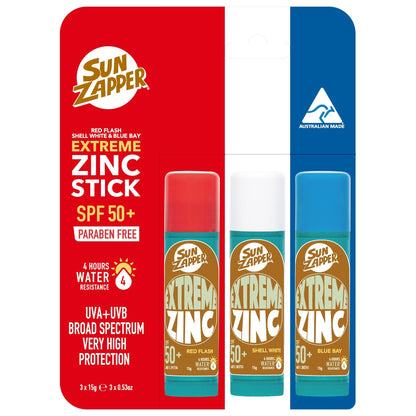 Extreme Zinc Stick - 3 Stick Mega Value Packs (3 Packs to Choose From) - Sun Zapper UK