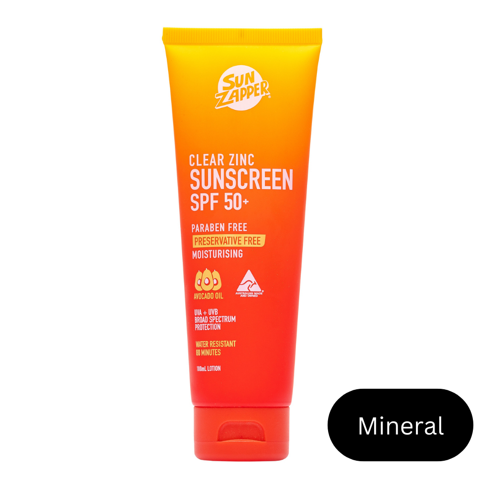 clear zinc mineral zinc oxide sun cream