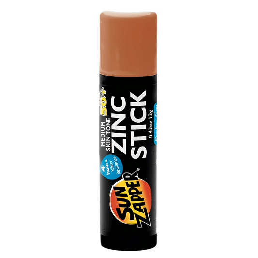 medium dark skin tone sun zapper zinc stick sunblock stick