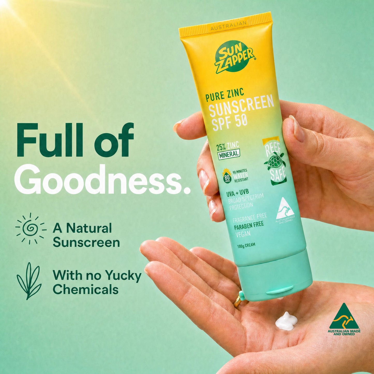 natural mineral sunscreen with zinc oxide
