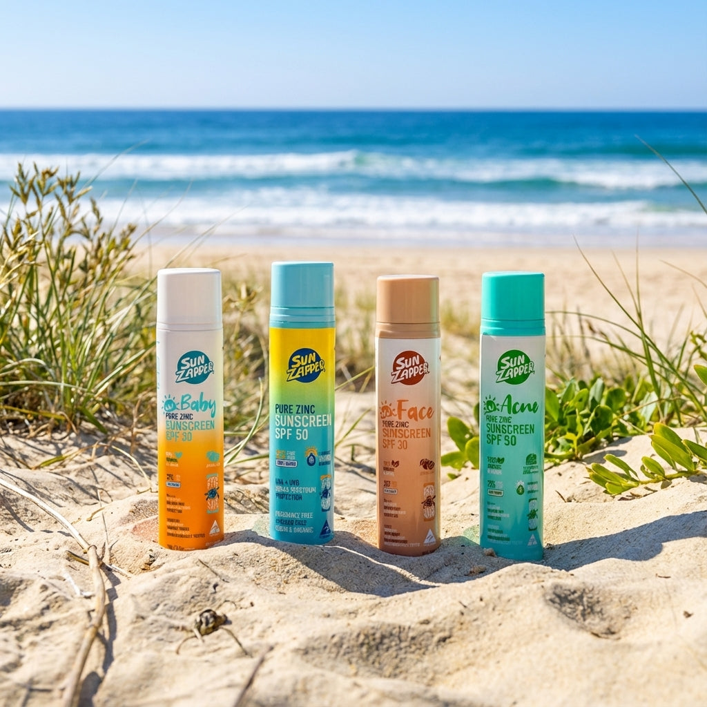 sun zapper pure sun cream range