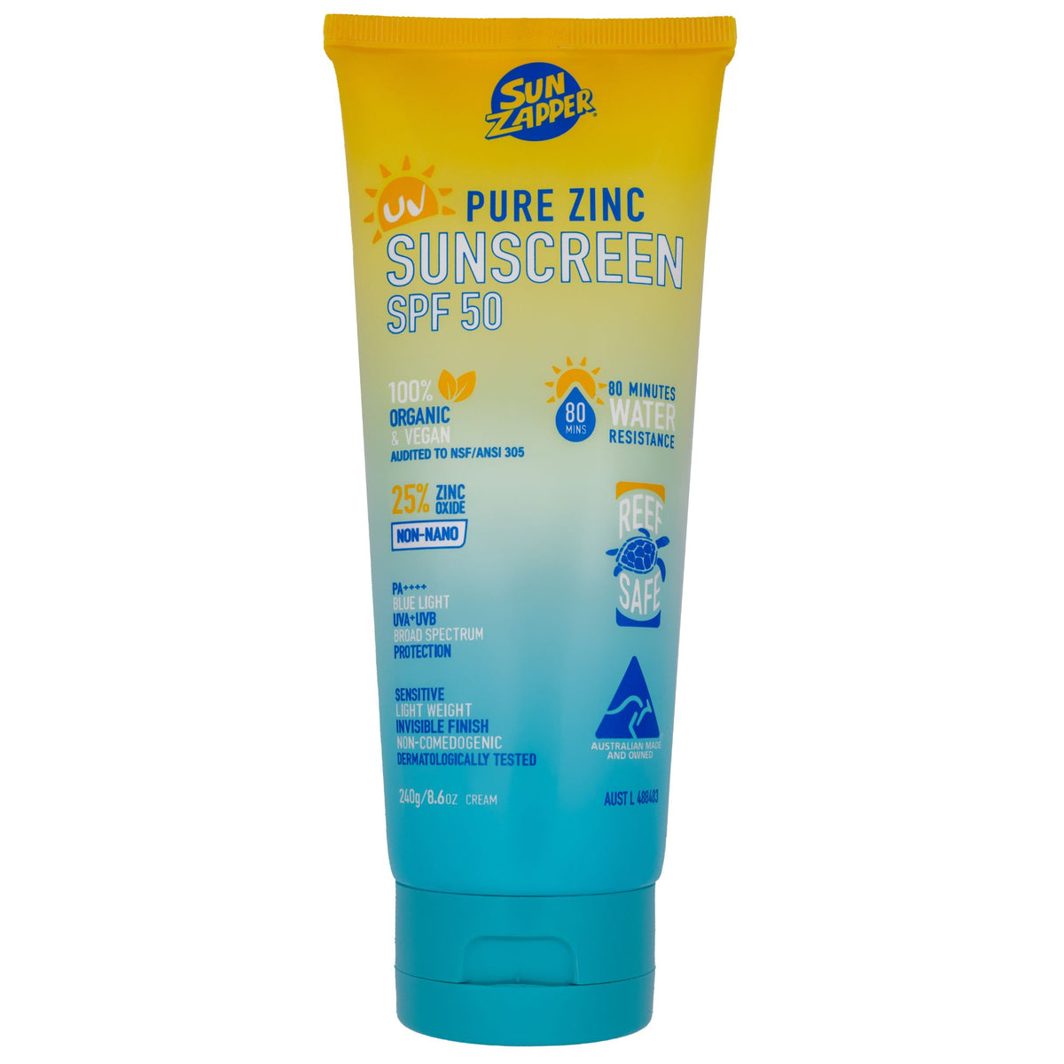 Pure Non-Nano Zinc Oxide Mineral Sunscreen | Reef Safe Sunscreen SPF 50