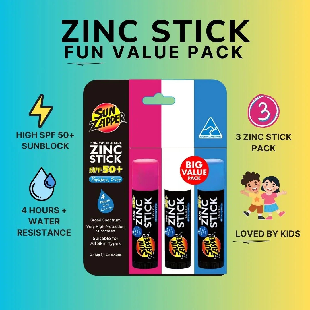 sunzapper zinc oxide sunscreen stick
