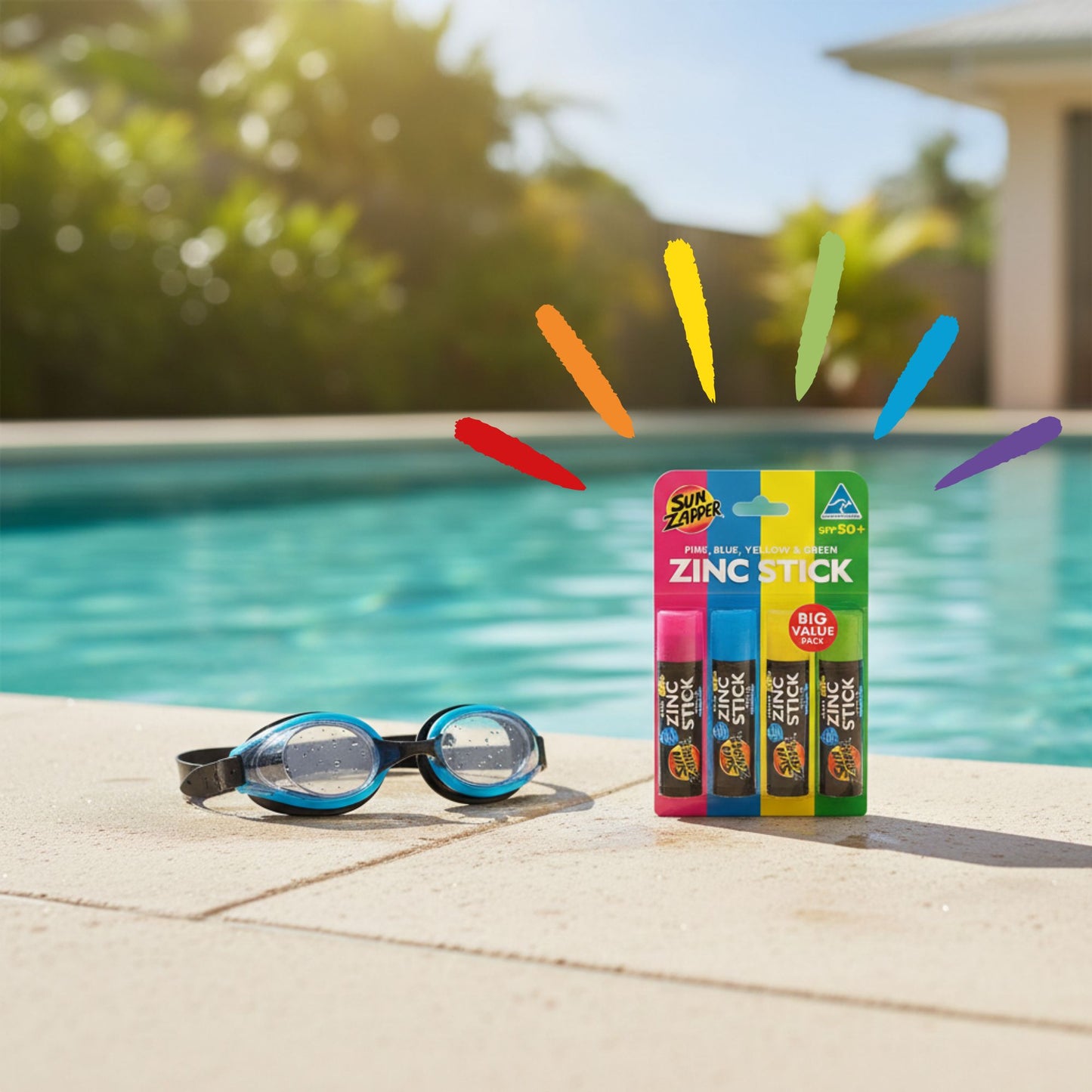 children coloured sunblock spf 50