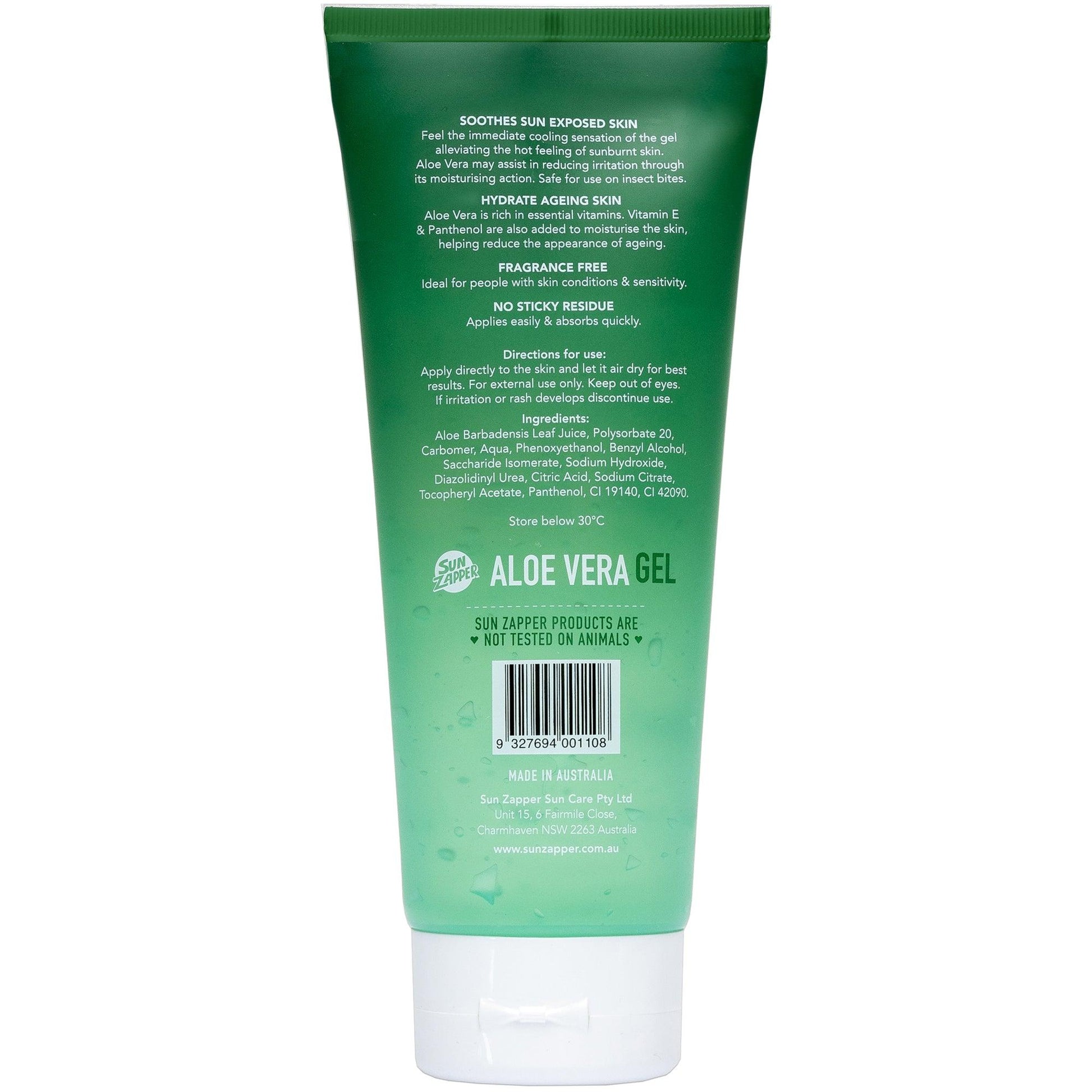 Sun Zapper Aloe Vera Gel After Sun - Sun Zapper UK