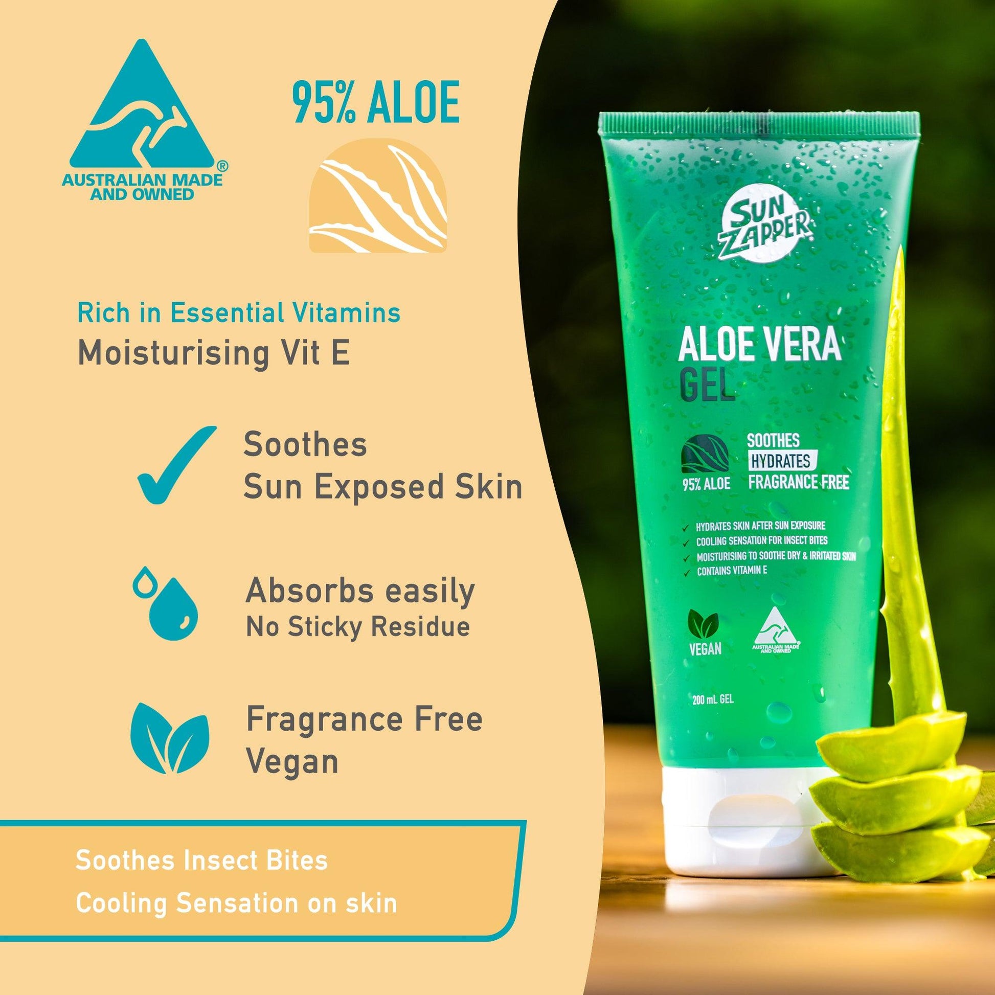 Sun Zapper Aloe Vera Gel After Sun - Sun Zapper UK