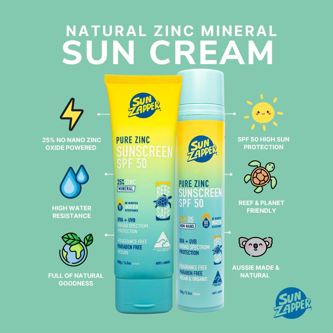 pure zinc mineral sun cream