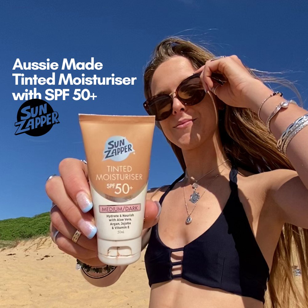 Tinted Moisturiser SPF 50+ Australian Made Tinted Moisturizer - Sun Zapper UK