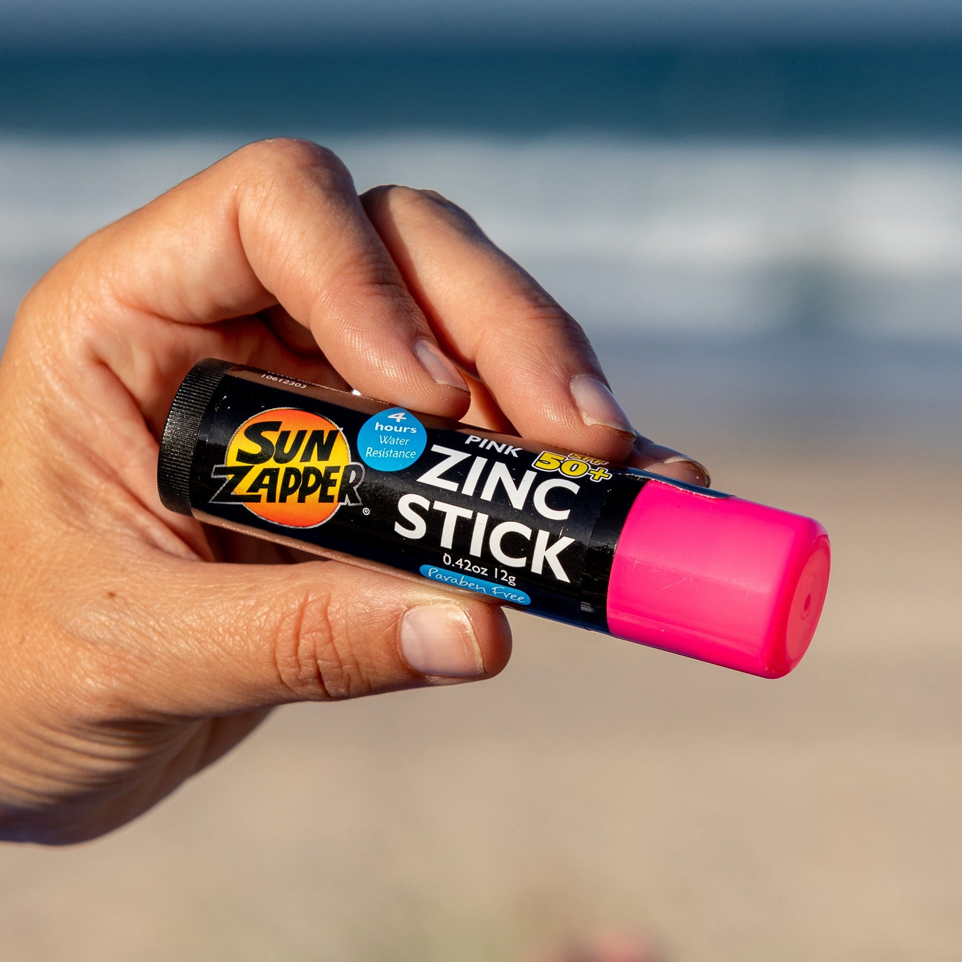 Zinc Sunblock 3 - Pack Pink, White & Blue SPF 50+ Colour Zinc Sunscreen Sticks - Sun Zapper UK